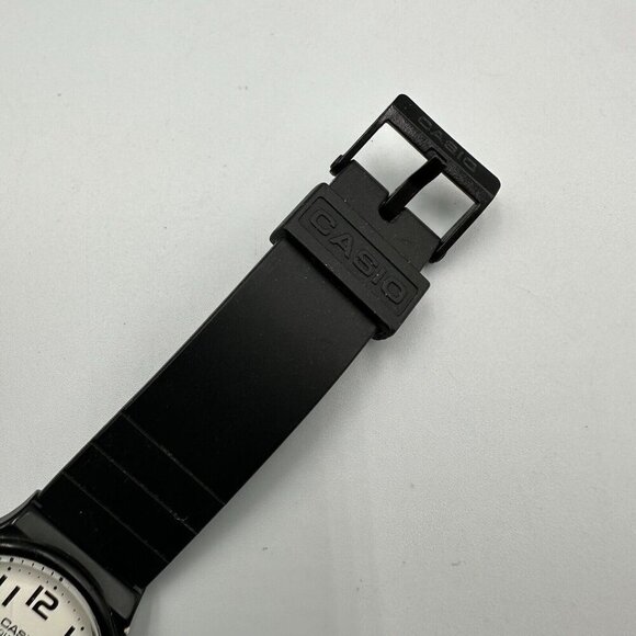 3/$30 Casio Watch Men Women All Black White Dial 33MM Round Dial  9" - Picture 5 of 13